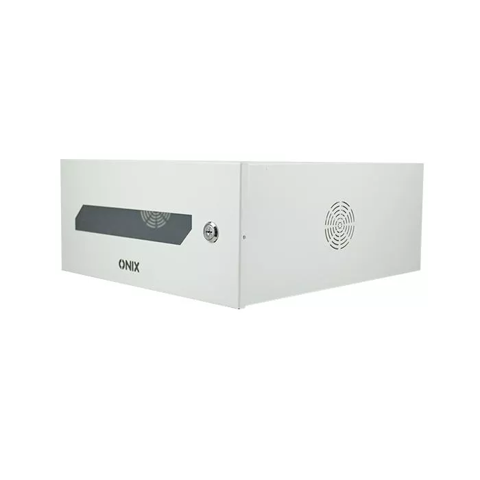 Mini Rack 15" de Parede C/ Visor e Chave Branco Onix Security