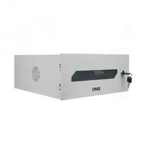 Mini Rack 15" de Parede C/ Visor e Chave Branco Onix Security