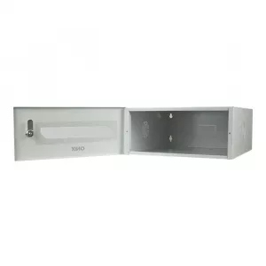 Mini Rack 15" de Parede C/ Visor e Chave Branco Onix Security