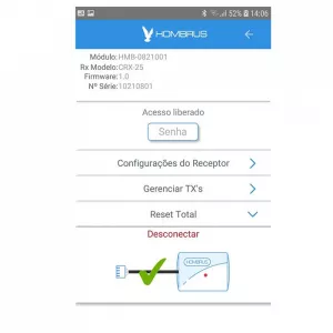 Módulo Programador BT-01 Hombrus Para Receptoras CRX-100 e CRX-25 
