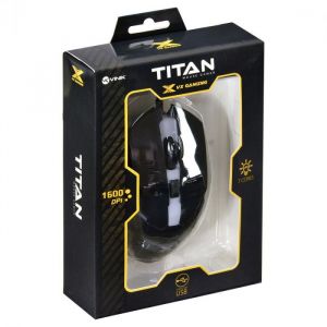 Mouse Gamer Titan 1600 DPI Com LED e Cabo USB 1,8 Metros - Vinik
