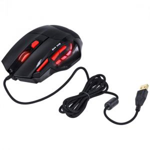 Mouse Gamer VX Gaming Black Widow 2400 DPI Ajustável 6 Botões USB