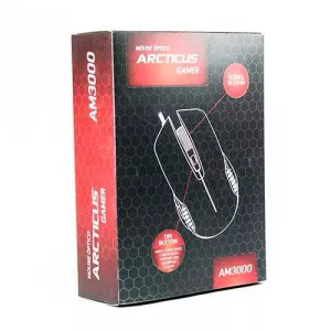 Mouse Óptico USB Gamer 3000 DPI 6 Botões Arcticus AM3000