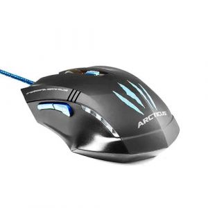 Mouse Óptico USB Gamer 3000 DPI 6 Botões LED Azul Arcticus AR3000