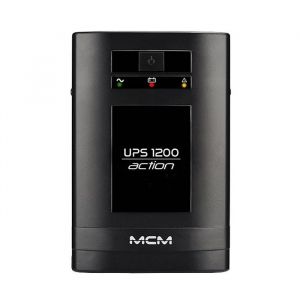 NoBreak MCM UPS 1200VA Action 1.2 Mono 220V Entrada p/ Bateria Externa 