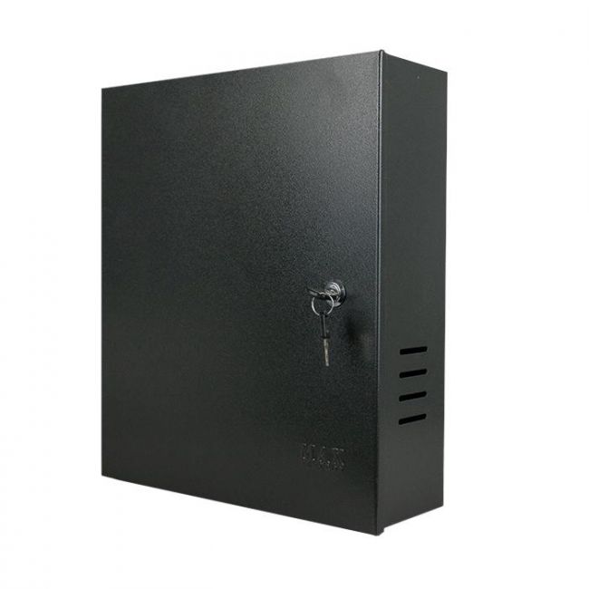 Rack Caixa Metálica Mini Fine Max Eletron Gabinete Preto Para Alojar DVR