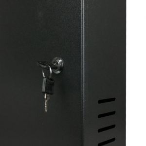 Rack Caixa Metálica Mini Fine Max Eletron Gabinete Preto Para Alojar DVR