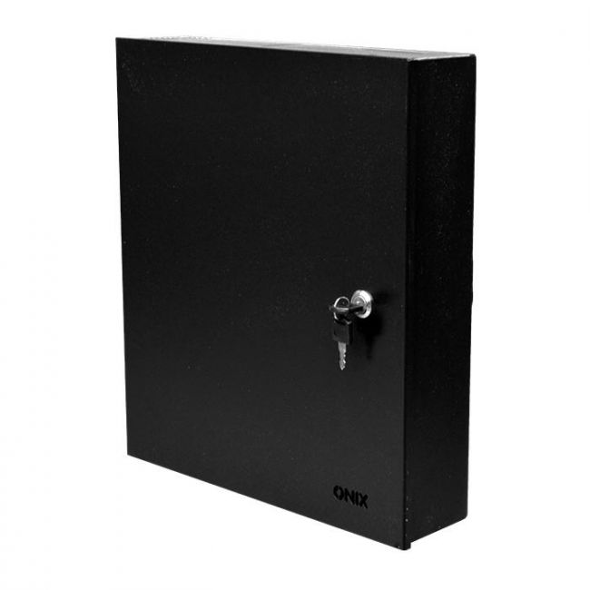 Rack Organizador Caixa Metálica Vertical Preto Onix Security Gabinete Para Alojar DVR
