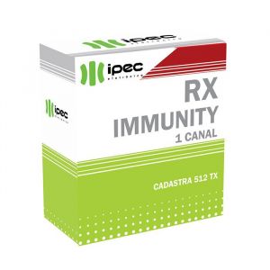 Receptor RX Immunity 1 Canal IPEC Cadastra Até 512 TX