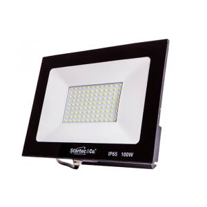 Refletor LED 100W Bivolt IP65 Resistente à Água 6500K Luz Branca SMD Startec&Co