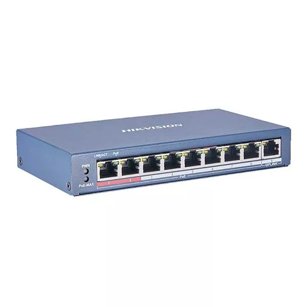 Switch 9 Portas PoE Hikvision DS-3E0109P-E/M(B)