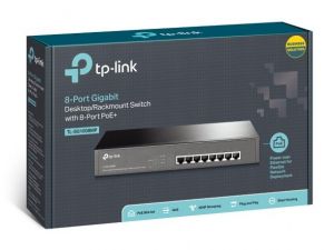 Switch Gigabit 8 Portas PoE  TL-SG1008MP TP-Link